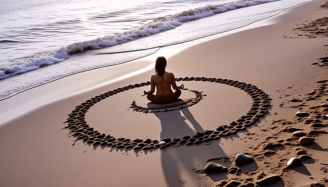 découvrez comment la méditation sur un cercle dessiné dans le sable du souvenir peut apaiser l'esprit et favoriser l'introspection. une pratique simple pour cultiver la présence et renouer avec soi-même.